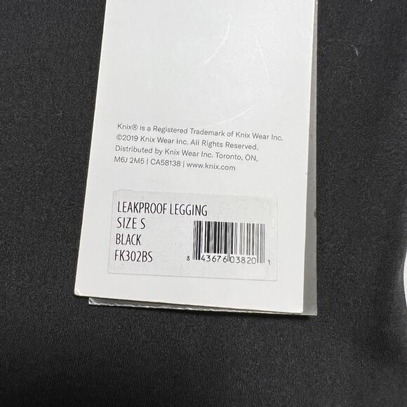 NWT Knix HiTouch 3D Go with the Flow High Rise Leakproof Legging SIZE S Black - Picture 3 of 11